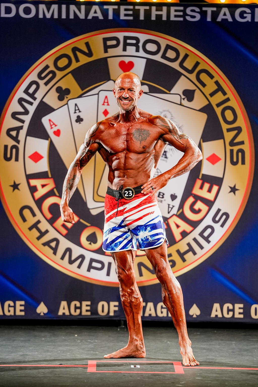 Keith Kern smiling onstage at Ace of Stage 2026